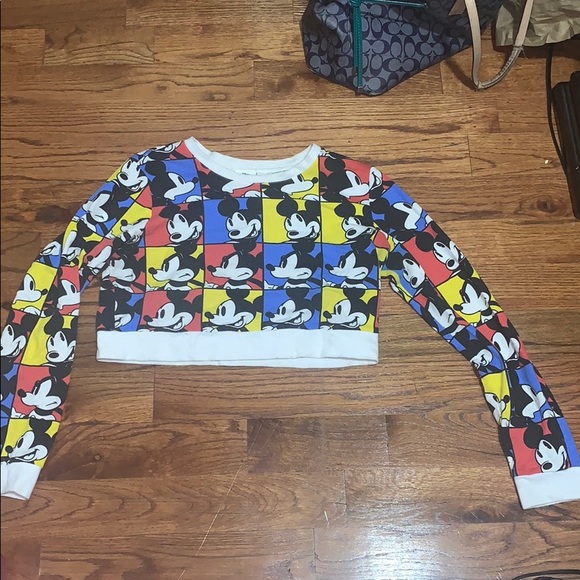 Forever 21 Tops - Collection Exclusive Mickey Crop Top